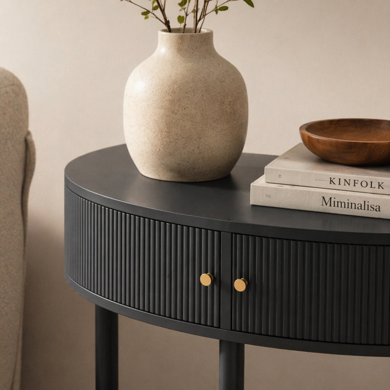 Console demi-lune Artisan-Wave