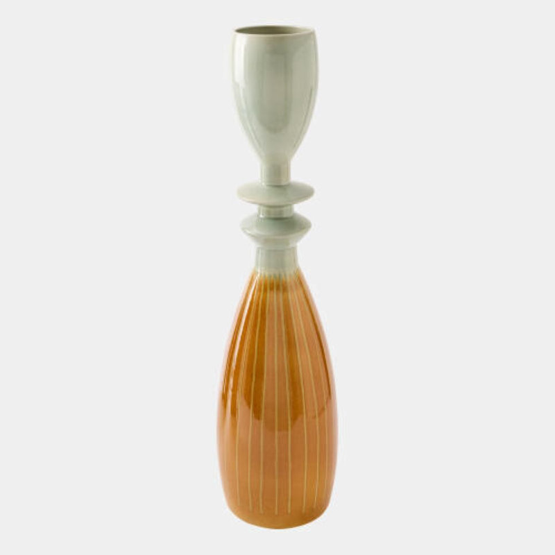 Padang Ceramic Table Vase, 26" H x 7" W x 7" D