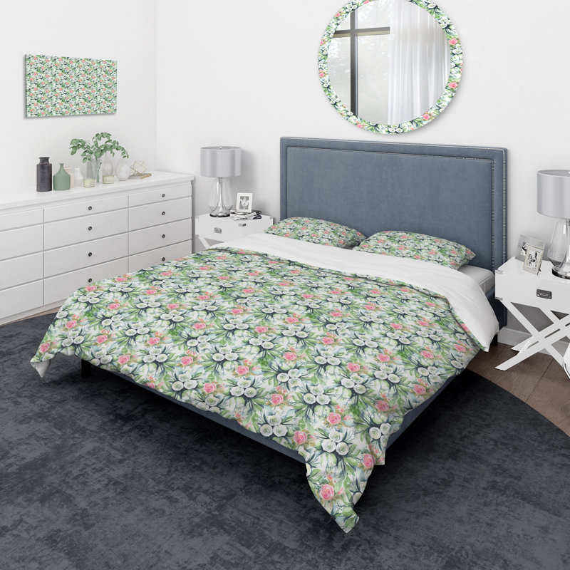 Ensemble de housse de couette traditionnelle, Housse de couette très grand + 2 taies décoratives