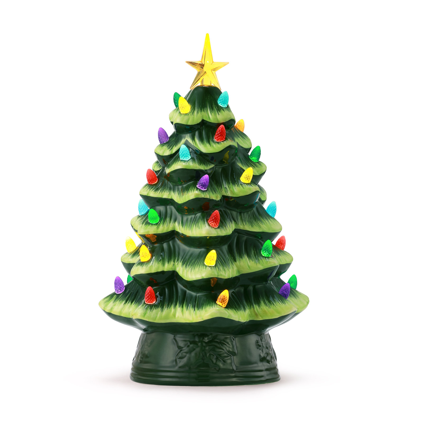 12" Nostalgic Ceramic Tree, Green