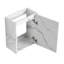 Meuble-lavabo moderne 16 po avec lavabo en céramique. Pour les petites salles de bain. Porte d'armoire à fermeture en douceur. Blanc. Bassin de rangement abondant 16 po. Baignoire. Abondante