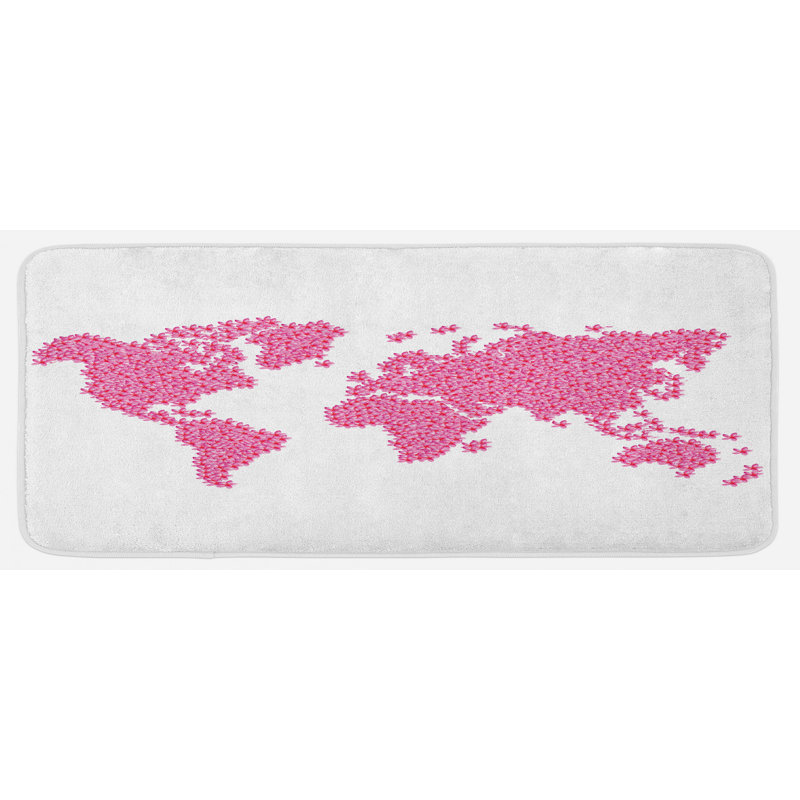 Tapis de cuisine world map