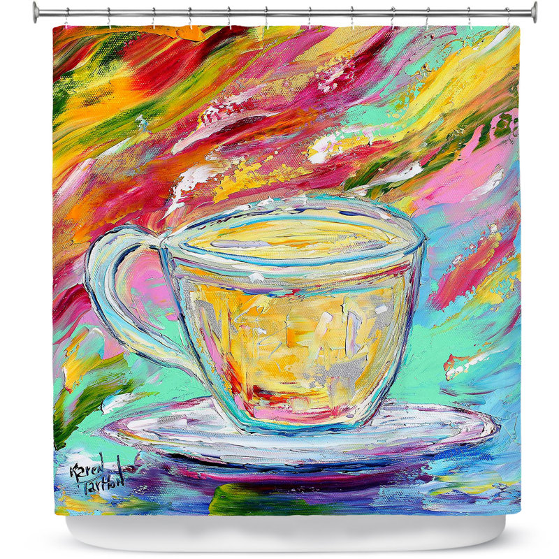 Rideau de douche simple camomille tea