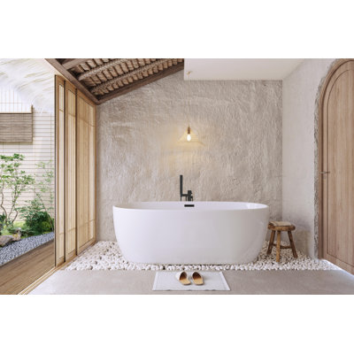 Fredericksburg 70'' x 33.5'' Soaking Acrylic Bathtub