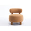 Fauteuil d'appoint sans accoudoirs, kaki, rembourré, dossier incurvé à oreilles, coin lecture, chambre, coussin d'assise en mousse, supporte jusqu'à 113 kg, installation facile en 30 minutes.