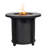 40000btu Propane Fire Table, 30inch, Stainless Steel Frame Outdoor 30inch Round Table With Lava Rocks, 40000btu, Top