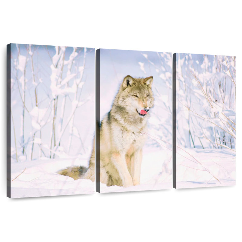 Loup sauvage Brampt, H 48 po x l 74 po