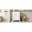Meuble-lavabo 24 po avec lavabo en céramique, conception compacte pour petites salles de bain, armoire moderne avec 2 tiroirs et tablette réglable, meubles-lavabos-345791012