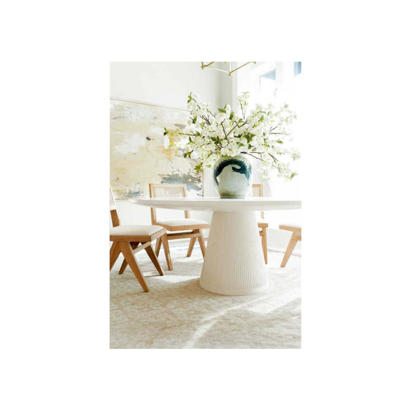 Lucca Round Dining Table, 30.5" H x 60" L x 60" W