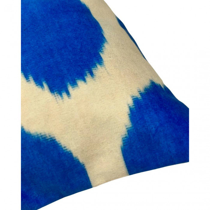 Ikat Velvet Silk Throw Pillow