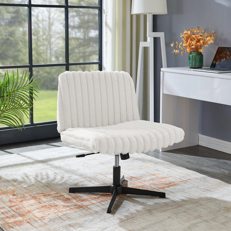 Chaise de coiffeuse Blynn, Blanc