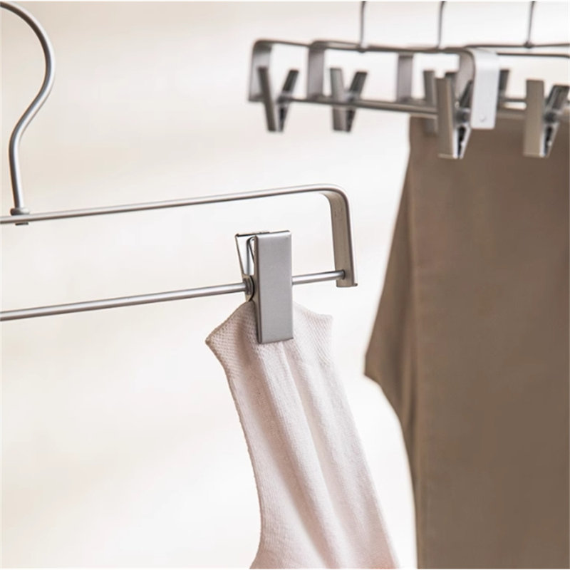 Aluminum Alloy Pants Hanger with Clips, 15