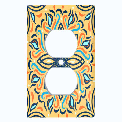 Patterned Duplex Outlet Standard Wall Plate