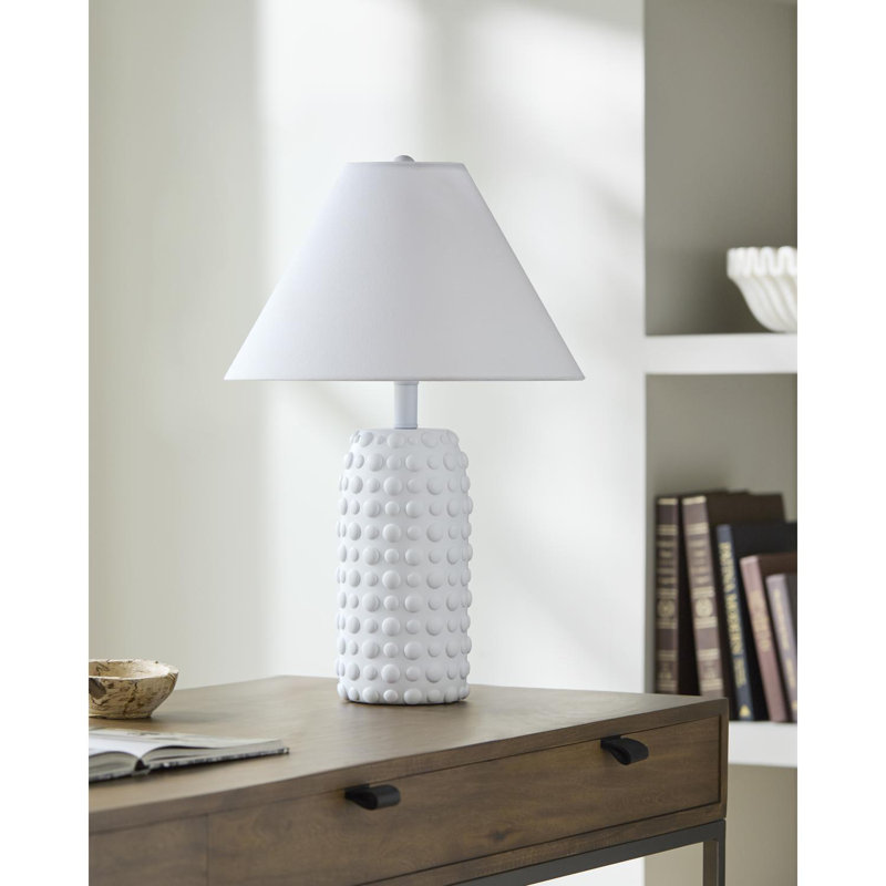 Lampe de table Natalei, Blanc