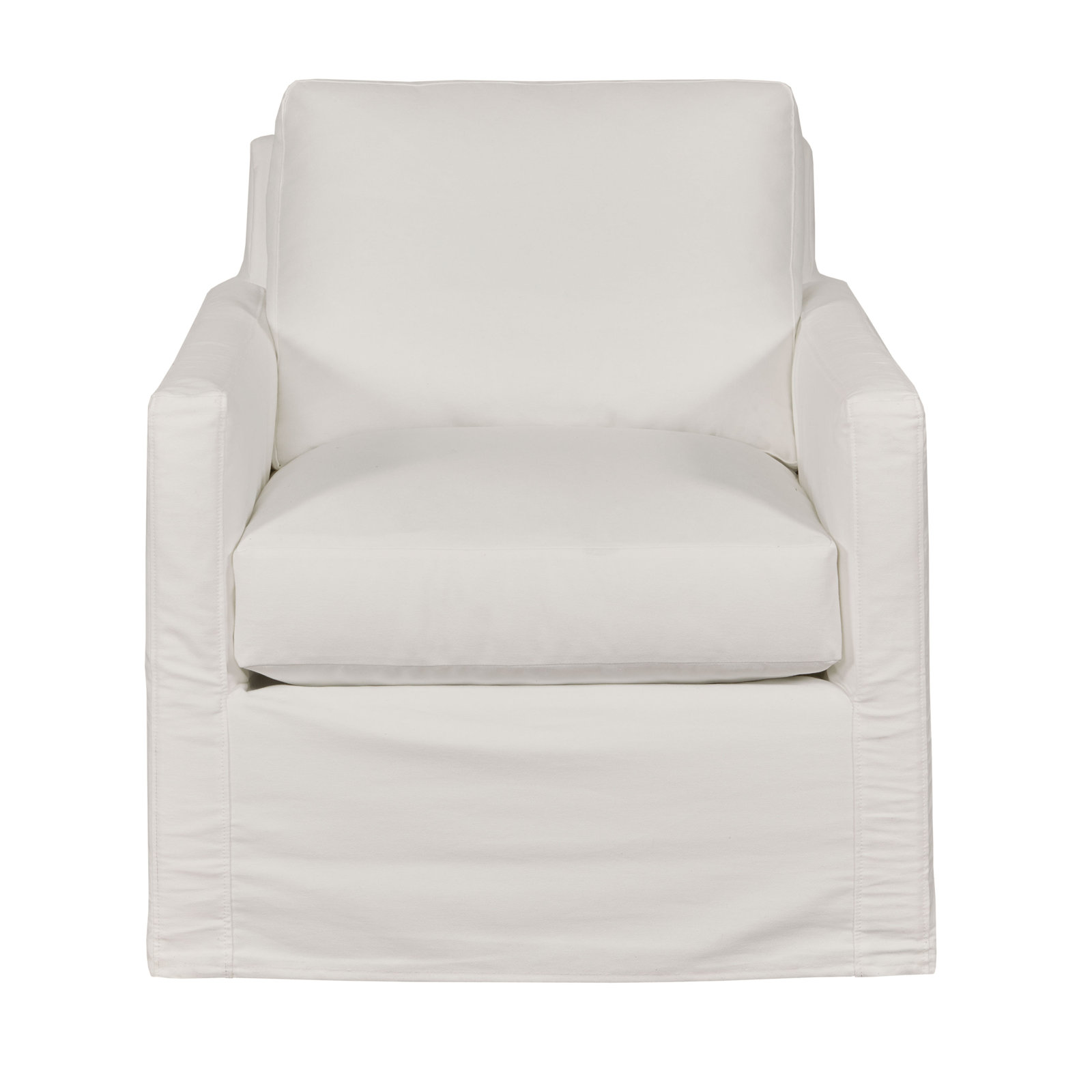 Savannah Upholstered Armchair, Classic Bleach White Twill