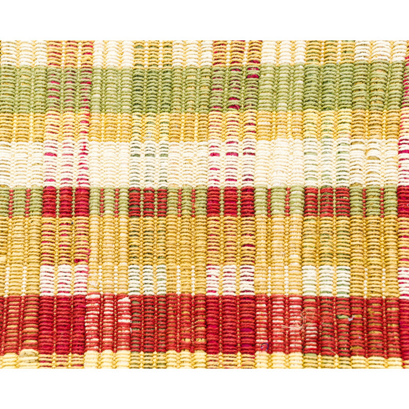 Cotton Striped Indoor Rug, Rectangle 2' x 3'