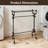 Antique Wrought Iron Free‑Standing Towel Rack, Scrollwork Metal Blanket Holder for Bathroom, Farmhouse & French Country Decor