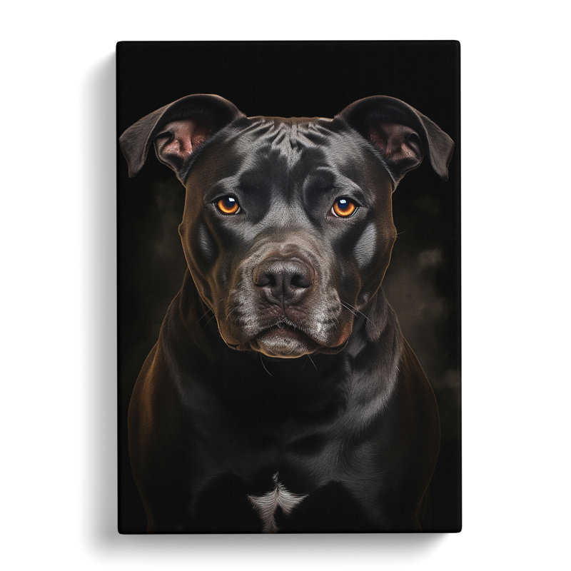 Staffordshire Bull Terrier Informel - No Frame Print, 60cm H x 40cm W x 3cm D
