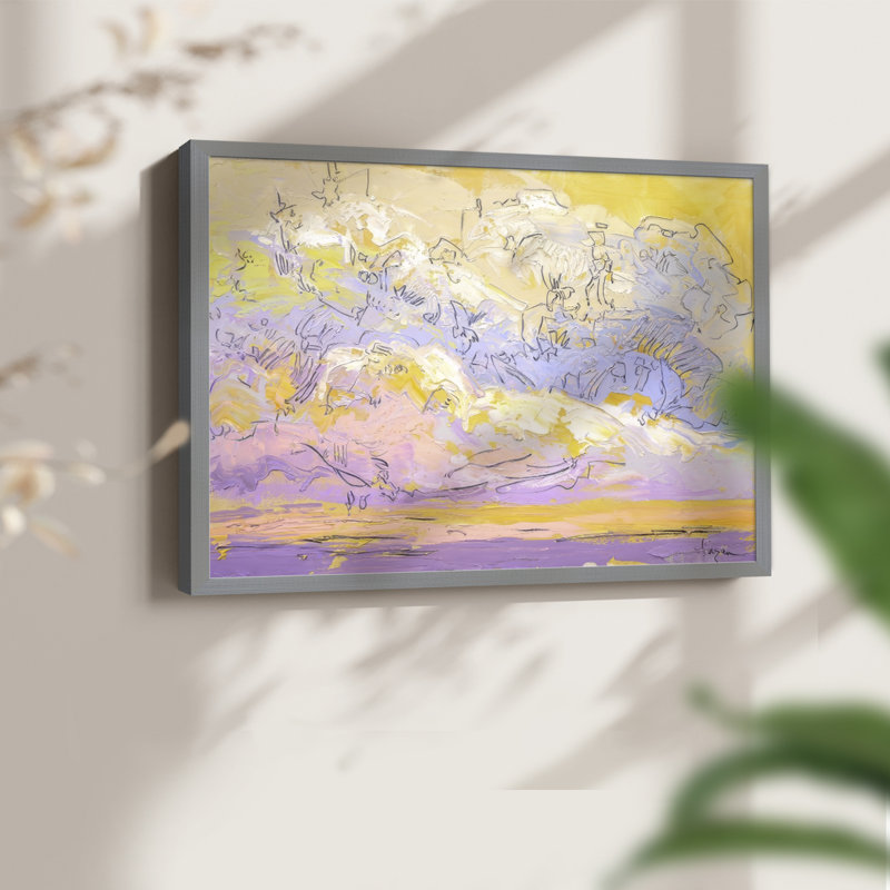 «Dreaming of You», reproduction encadrée, H 8 po x l 10 po, Gris