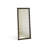 French retro solid wood full-length mirror with black frame-129942767