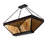 Nuevo Mission Glass Semi Flush Mount