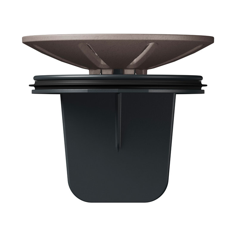 Insert de bride de bricolage avec grattoir à déchets Essential Silgranit - truffe, Truffe