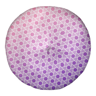 Coussin de plancher hexagonales et triangles