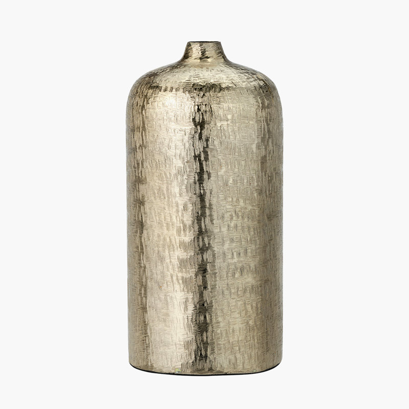 Handmade Aluminimum Table Vase, Gold