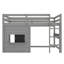 Lit mezzanine pour enfants avec tableau coulissant-484275666-484275664