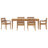 Rectangular 7 - Piece 6 - Person 100Cm L Outdoor Table Set
