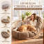 Chaise longue moderne en peluche pour intérieur avec coussin amovible, fauteuil inclinable réglable à 6 positions, chaise longue de sol/lit-1519103544