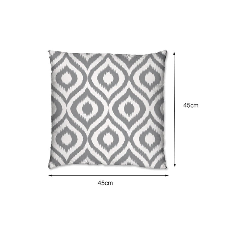 Malieka Indoor / Outdoor Square Cushion, Grey