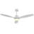 Modern White Ceiling Fan With Light, Featuring 3 ABS Plastic Blades, Remote Control Operation, Reversible DC Motor, And Dimmable LED Lighting.-1667307260