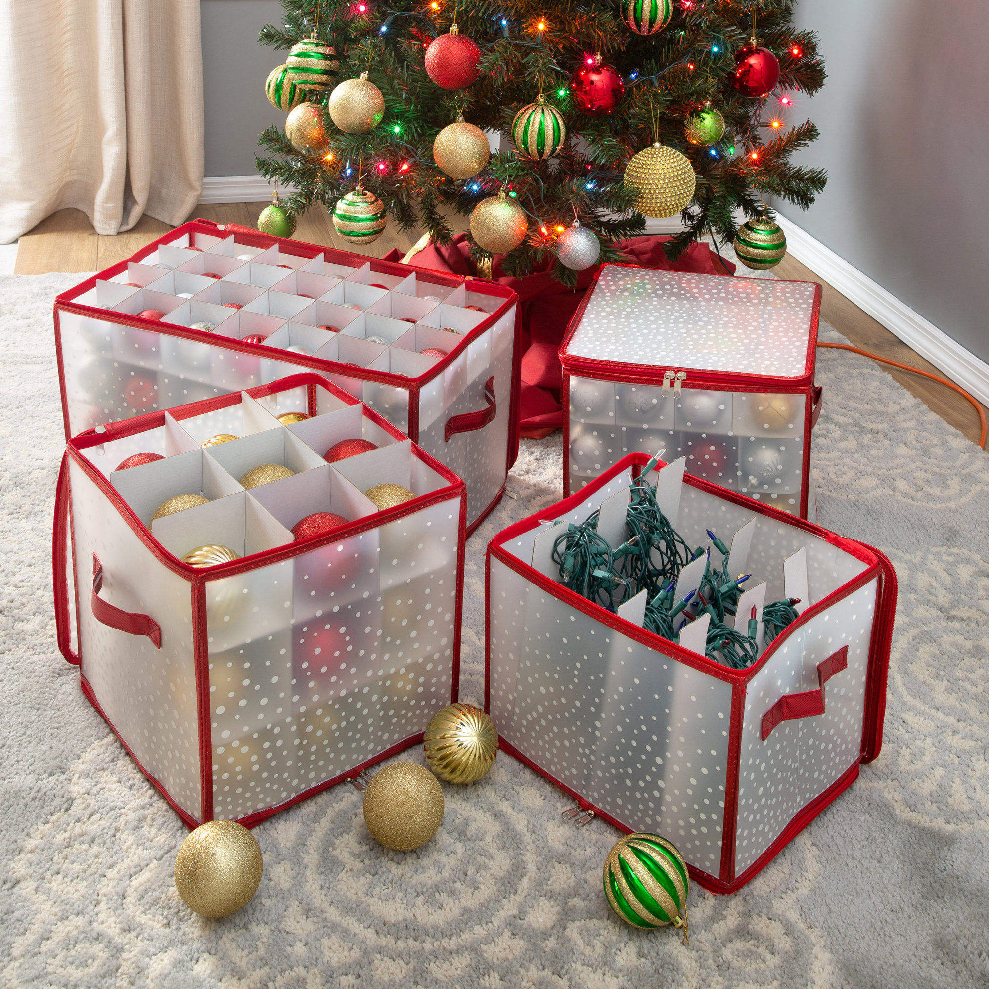 Ornament Storage, Red