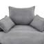 Chaise pivotante 360 avec coussin double couche, revêtement en velours côtelé et coussins de soutien et de dossier, 57,5 po, pivotant gris profond 3 pour la détente