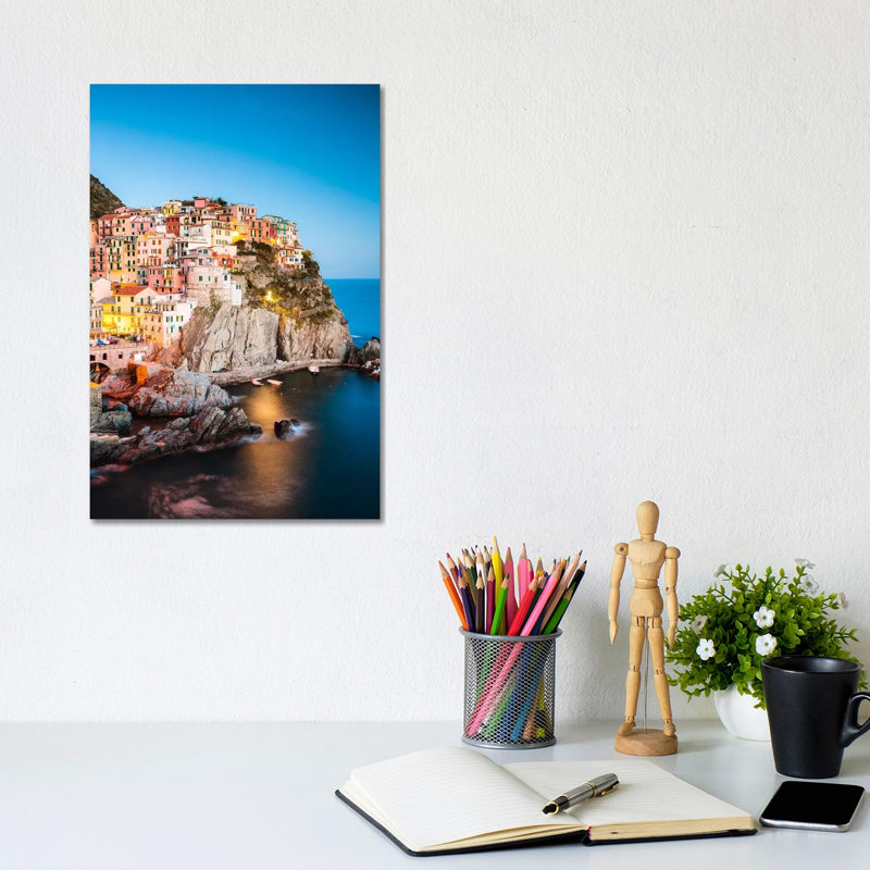Mediterranean Town II by Matteo Colombo - Wrapped Canvas Print, 20.32 cm H x 30.48 cm W