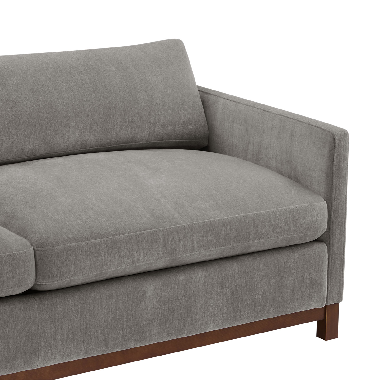 Liz 85" Upholstered Sofa, Dark Brown, 32.28"H x 84.25"W x 39.37"D, Capri Truffle