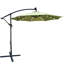 Parasol lumineux à énergie solaire 10 pi avec manivelle et traverse pour éclairage de nuit et de plein air-1069697488