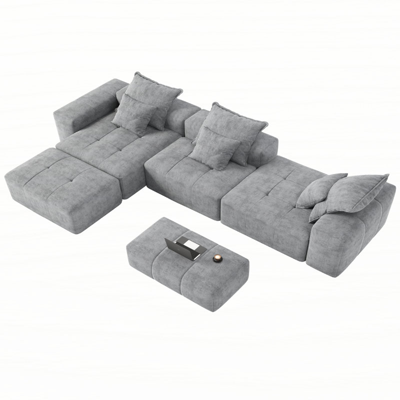 Canapé modulaire surdimensionné Modern, Gris