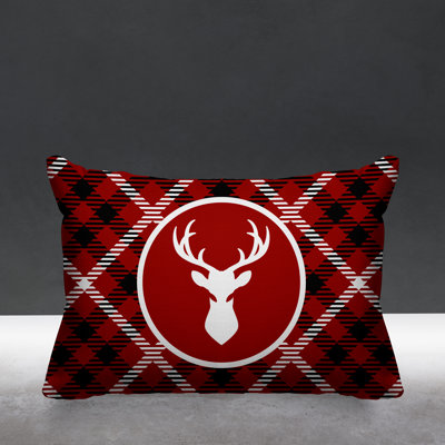 Houndstooth Outdoor Reversible Throw Pillow