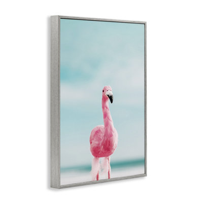 «Funky Summer Flamingo», estampe numérique par Nataly White