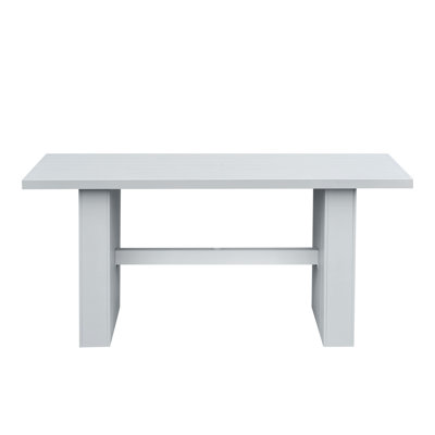 Peryman Outdoor Aluminum Counter Table, Buff