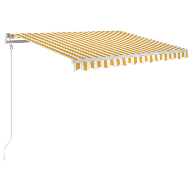 VidaXL Retractable, Yellow/White