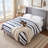 Melaya Wingback Upholstered Platform Bed Frame-640475836-640475838