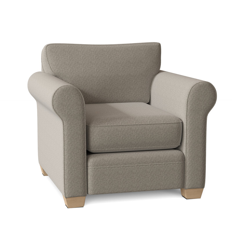 Fauteuil Quaker, Brut, Poussière de lune Giovanna