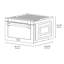 ZLINE Autograph 24 in. Microwave Drawer in Black Stainless Steel and Polished Gold Helix Handle-442560944