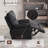 35.7" Wide Upholstered Manual Swivel Rocker Recliner Chair-1130542272