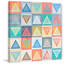 Pastel triangles - impression sur toile tendue-16737188