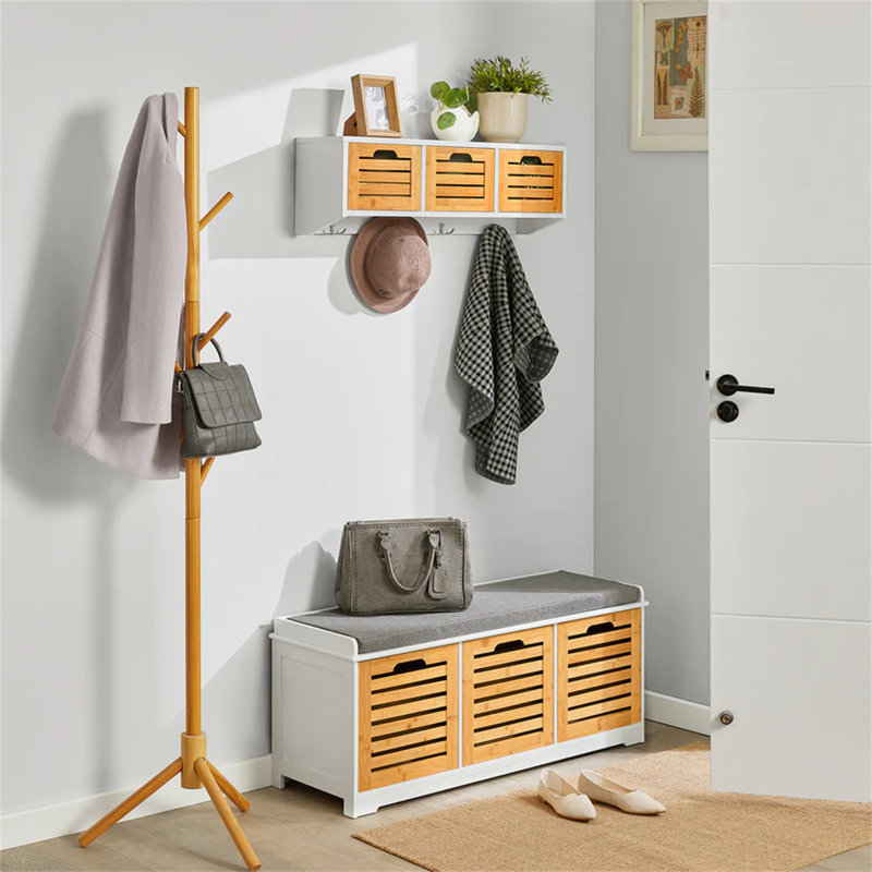 Wall Organizer, White/Brown