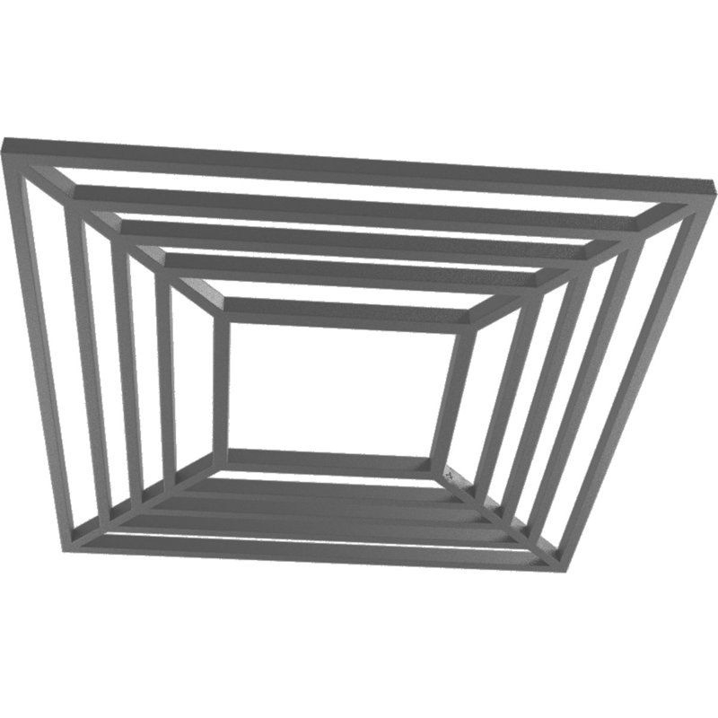 Médaillon de plafond percé en PVC de qualité architecturale Raven, H 26 po x l 26 po x P 0,75 po, Nickel